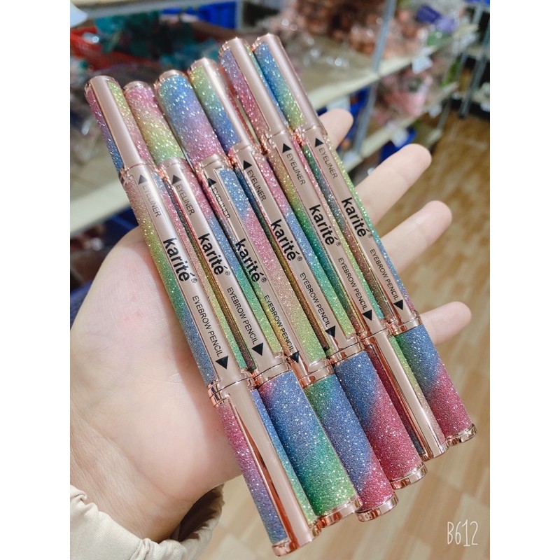 Bút kẻ mắt 2 đầu cầu vồng của kissbeauty E106 | BigBuy360 - bigbuy360.vn