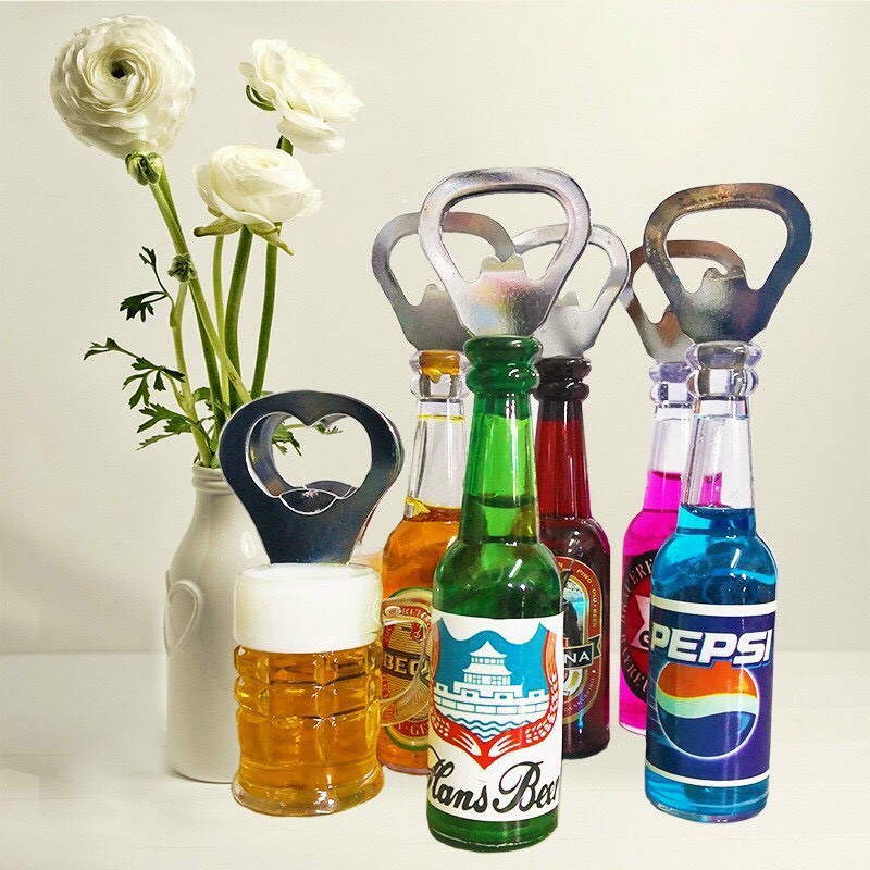 Dụng cụ mở chai khui chai hình chai bia có gắn nam châm - đồ khui bia Dumi Shop
