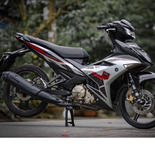 Tem exciter 150 xám đỏ đen - tem siêu chất