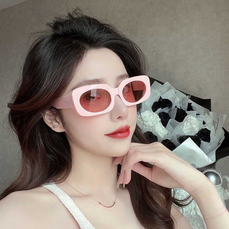 (AIMURUSI) COD Kính Mát Gọng Vuông Màu Kẹo Phong Cách Retro Thời Trang Cho Nam Nữ