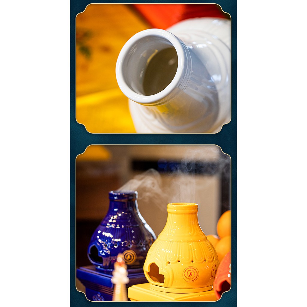 Lư cúng khói và cúng sur ngũ trí Như Lai - Pháp khí Mật tông - Phật giáo Tây Tạng