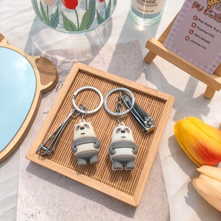 Móc khoá gấu kèm cắt móng tay