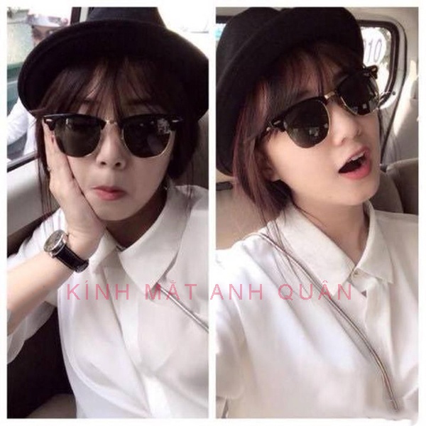 Kính mát nam nữ thời trang mặt tròn chống uv, from kính đẹp hot triend 2022
