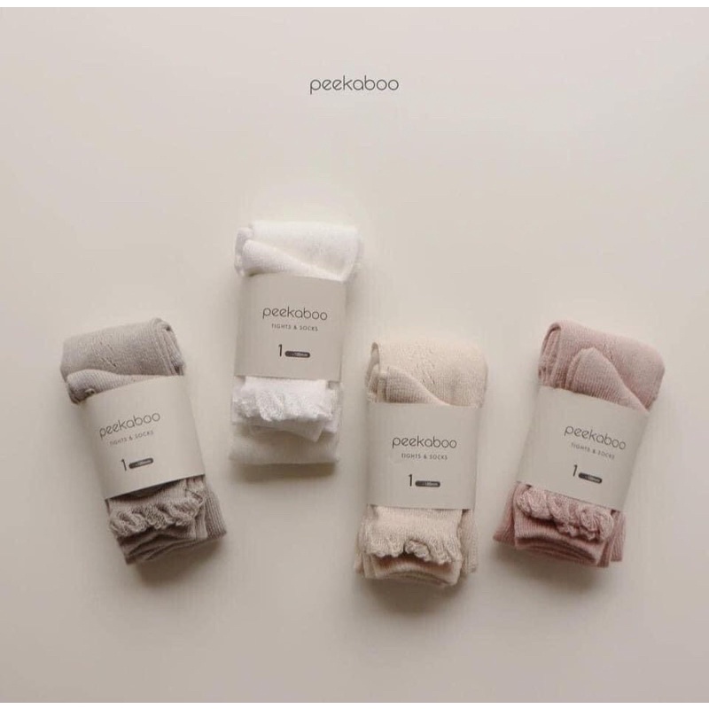Peekaboo set quần legging và tất rời han quốc