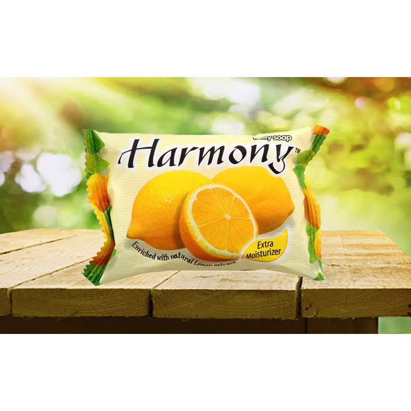 Xà bông cục Harmony 75g dâu, cam, chanh, táo , nho