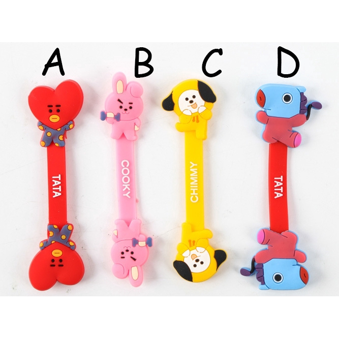 BTS BT21 Dây Quấn Cáp Tai Nghe Gọn Gàng Hình Bt21 Dễ Thương