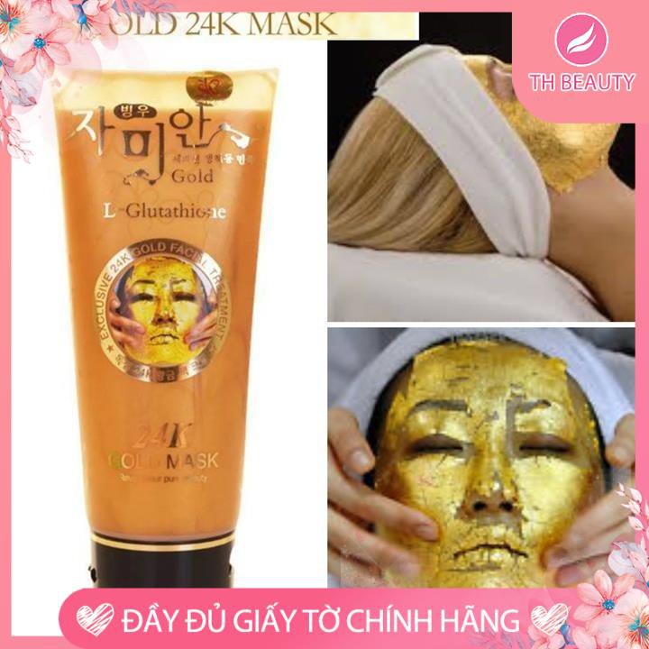 &lt;THẬT 100%&gt; Tuýp mặt nạ vàng 24K dưỡng ẩm và giảm lão hóa