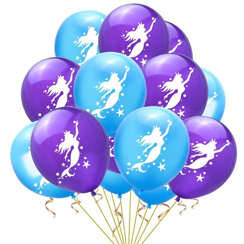 Bong Bóng Hình Nàng Tiên Cá Trang Trí Tiệc Sinh Nhật Cho Bé Gái