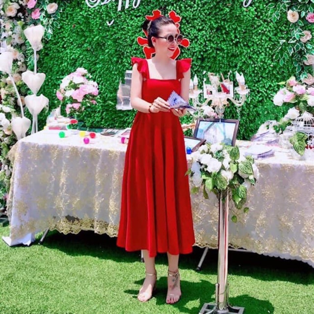 Đầm maxi cánh tiên