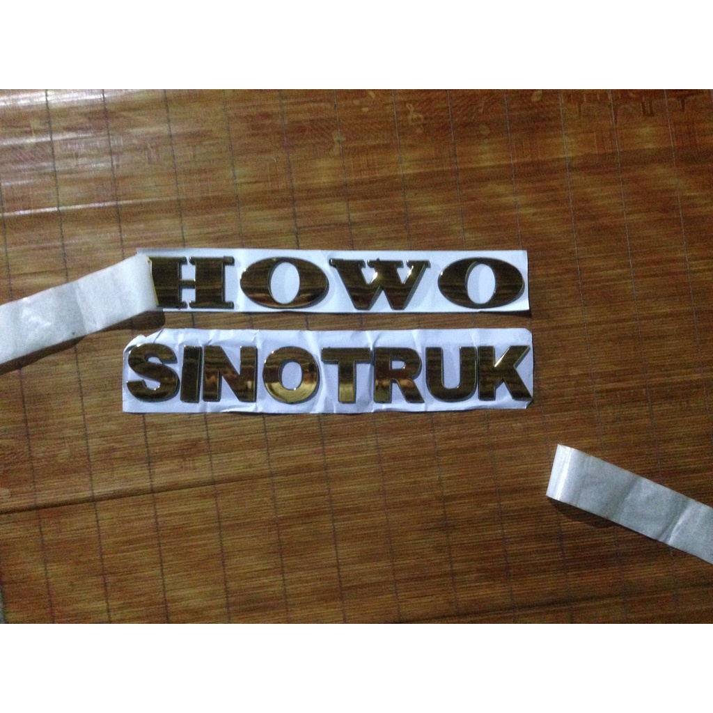 Chữ Howo, Sinotruck nhựa ABS màu Vàng