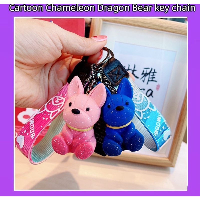 Móc Khoá Chú Chó Bulldog cao cấp