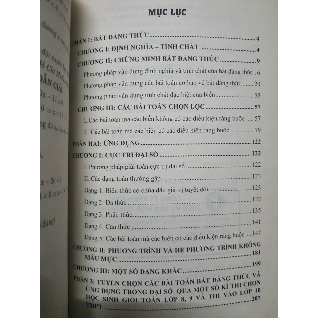 Sách - Chuyên đề bồi dưỡng Học Sinh Giỏi Toán THCS Bất Đẳng Thức Và Cực Trị trong Đại Số