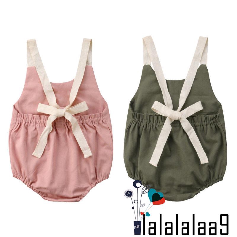 ì _ íNewborn Infant Baby Girl Backless Romper Bodysuit Jumpsuit One-pieces Outfits Summer Clothes 0-24M