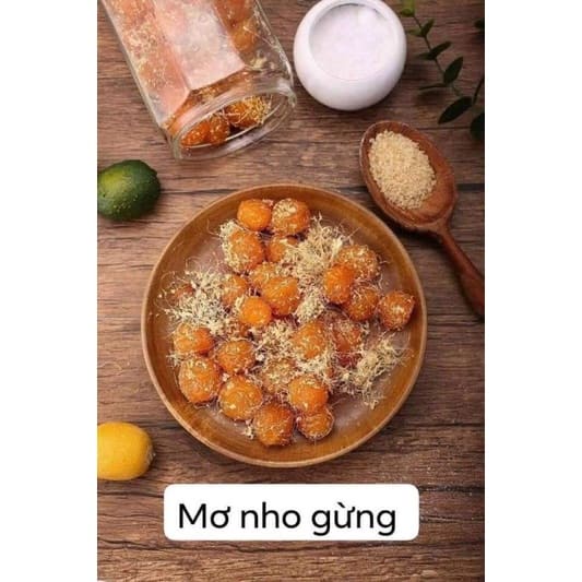 [ Dẻo ngon ] Combo 300g Ô mai mơ nho trộn gừng dẻo ngon siêu đã nghiền
