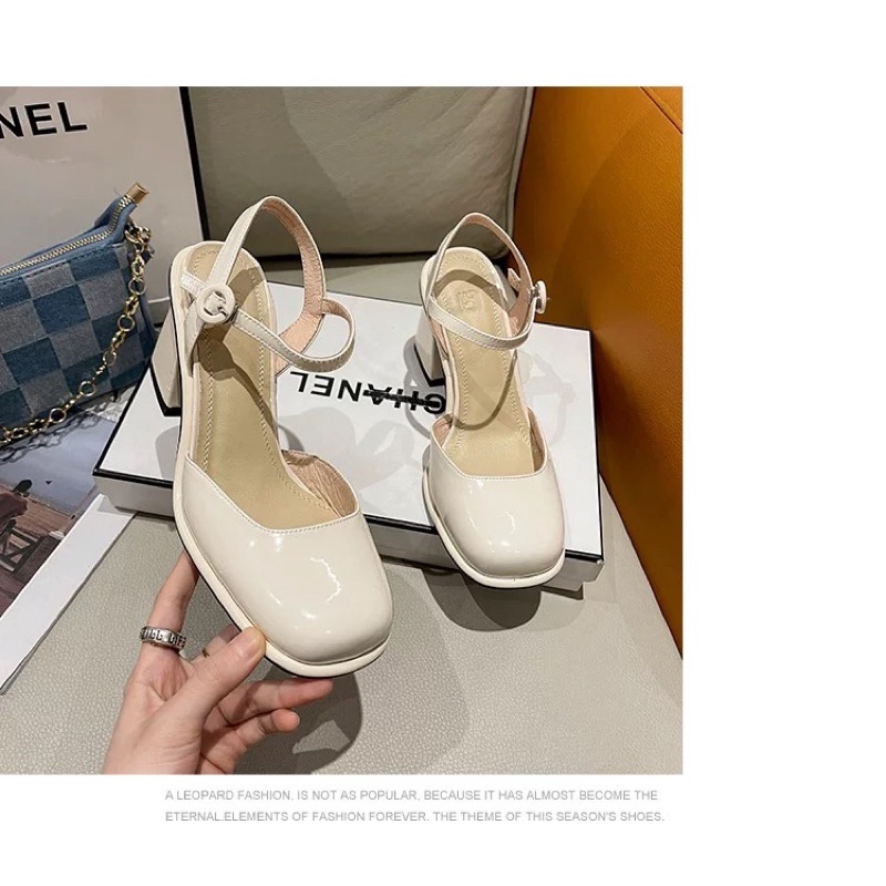 Order _ Giày cao gót nữ đế trụ siêu êm hàng QC cao cấp