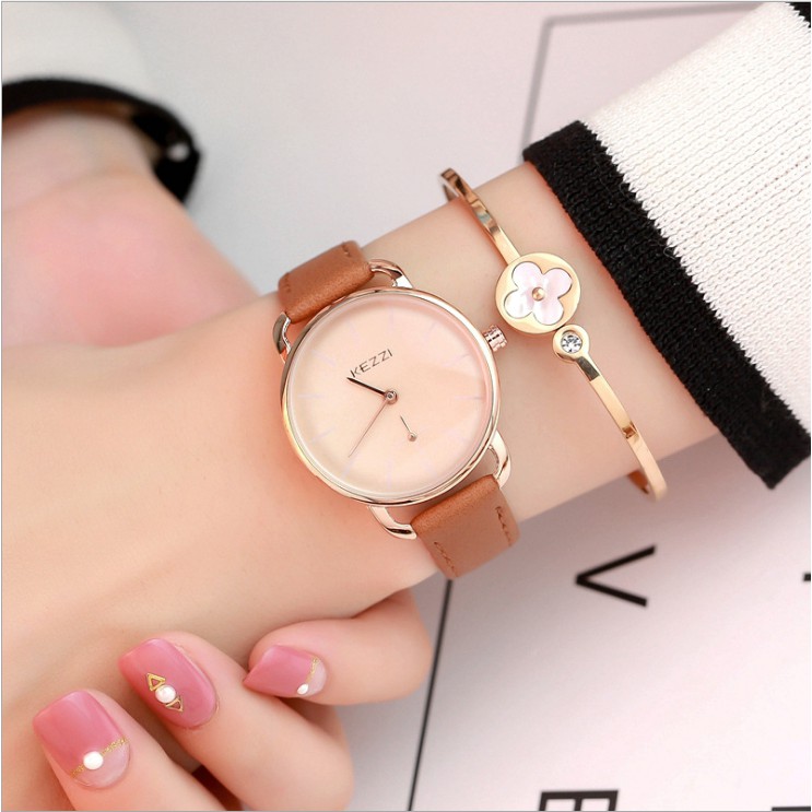 Đồng Hồ Nữ Chính Hãng KEZZI 1675 Dây Da Thời Trang Nhiều Màu Cực Đẹp