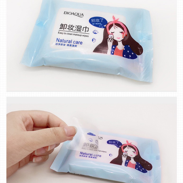 Giấy Ướt Tẩy Trang, Gói Khăn Giấy Ướt Giúp Làm Sạch Sâu, Dùng 1 Lần - Nhỏ Gọn, Tiện Lợi Mang Đi Làm Hoặc Đi Du Lịch | BigBuy360 - bigbuy360.vn