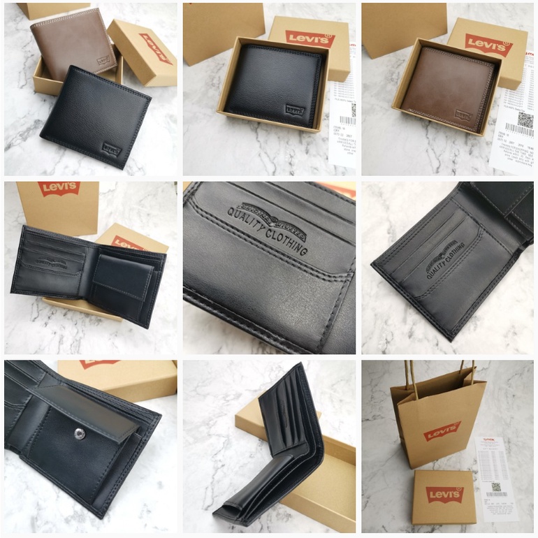 Ví nam chính hãng LEVIS / Ví da cao cấp/Với hộp đẹp