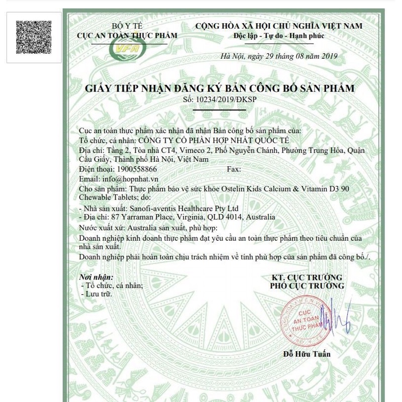 Siro canxi Ostelin, kẹo canxi khủng long Ostelin