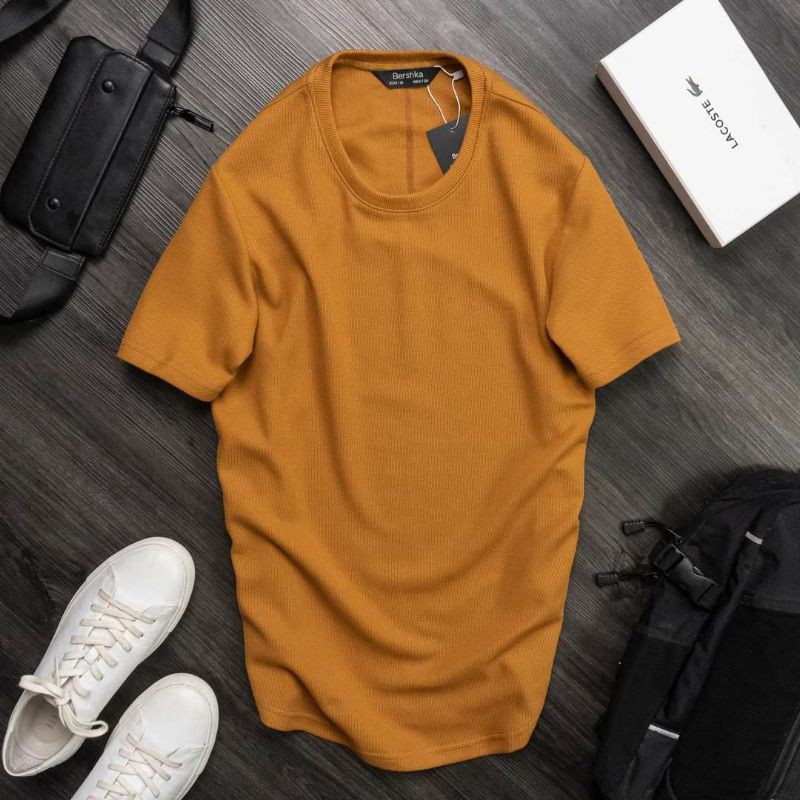 Áo bun trơn Nam Bershka