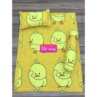 [Khosi]Bộ Chăn Gối Cho Bé Đi Học Mầm Non Và Tiểu Học 3 Món,Được chọn mẫu,khủng long xanh
