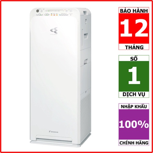 Máy lọc không khí và tạo ẩm Daikin MCK55TVM6 (Diện tích 41m², Tạo ẩm tự nhiên, Có điều khiển, Công nghệ Streamer)