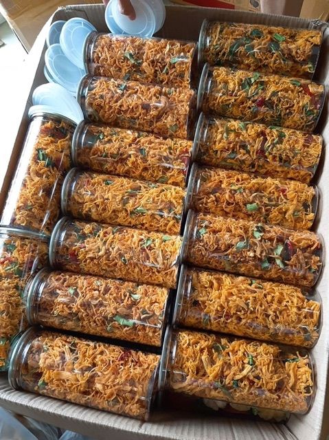 Hủ 250GR khô Gà lá chanh hàng loai 1