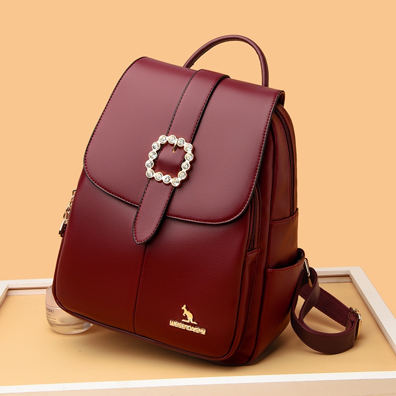 Ba Lô Da Đính Kim Cương Giả Sức Chứa Lớn Cho Nữ