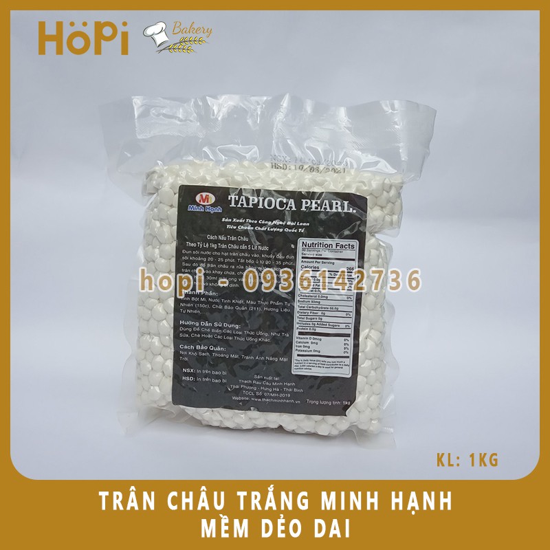 Trân Châu Trắng Minh Hạnh Mềm Dẻo Thơm  QUÁN ƯA THÍCH Hay Dùng Nấu Chè, Topping Trà Sữa