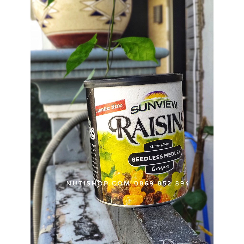 [ SỈ ] Nguyên thùng 12 hộp nho Mỹ Sunview Raisin giá sỉ tốt nhât, đầy đủ giấy tờ