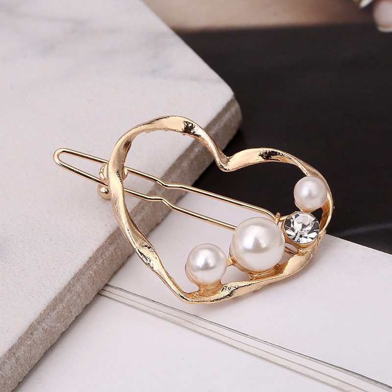 Kẹp Tóc Hình Ngôi Sao Năm Cánh Đính Ngọc Trai Vàng Thời Trang 2022