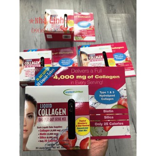 [DATE 2023- HÀNG AIR] COLLAGEN LIQUID HỘP 30 ỐNG - COLLAGEN ỐNG NHẬP MỸ