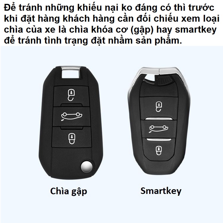 Ốp chìa khoá TPU sang trọng dành cho xe Peugeot 5008 3008 2008 408...