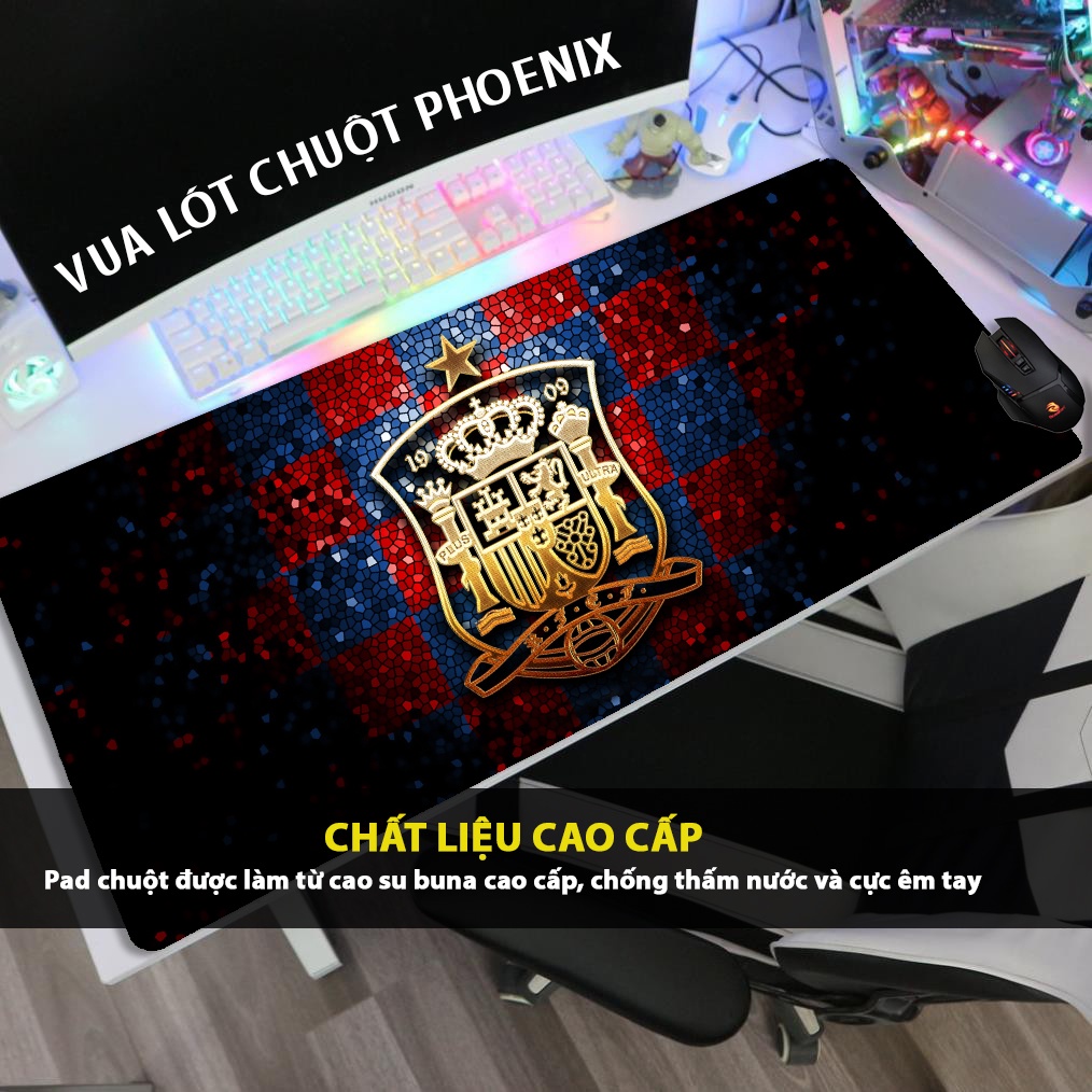 Lót chuột các đội bóng arsenal barcelona Bayern Brasil chelsea juventus liverpool Man city size lớn 30x80cm