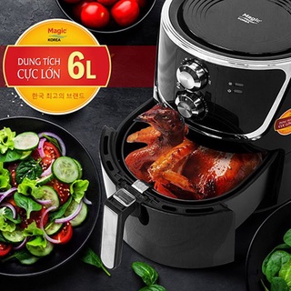 Nồi chiên không dầu Magic A-801 Đen- Đỏ