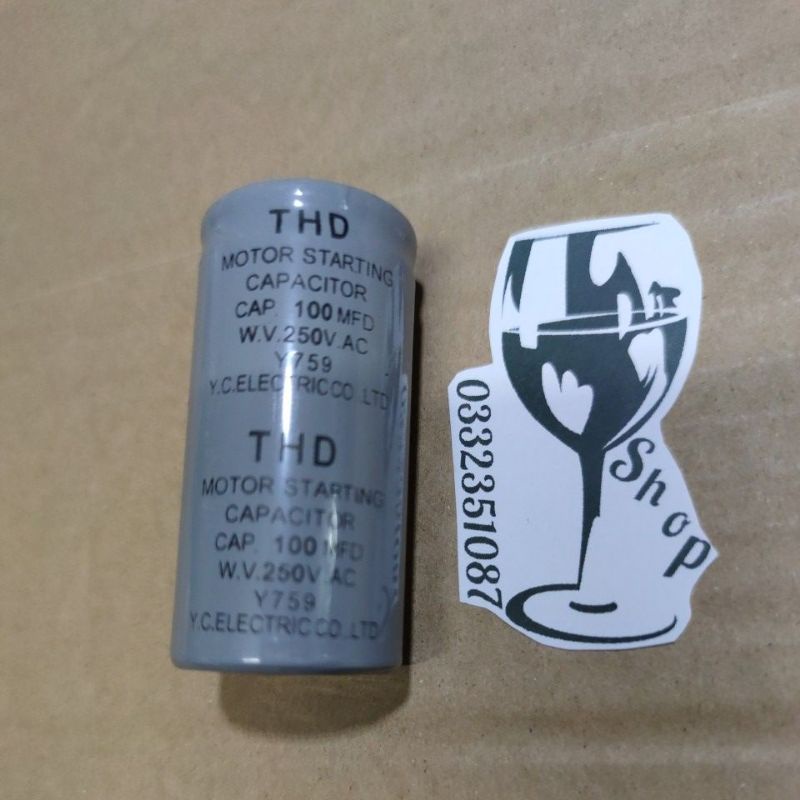 tụ khởi động - tụ cọc  100uf 250vac