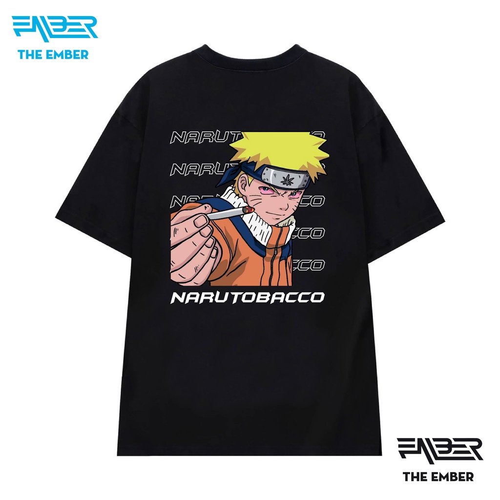 Áo thun Narutobacco phong cách hiphop 100% cotton dáng oversize - The Ember
