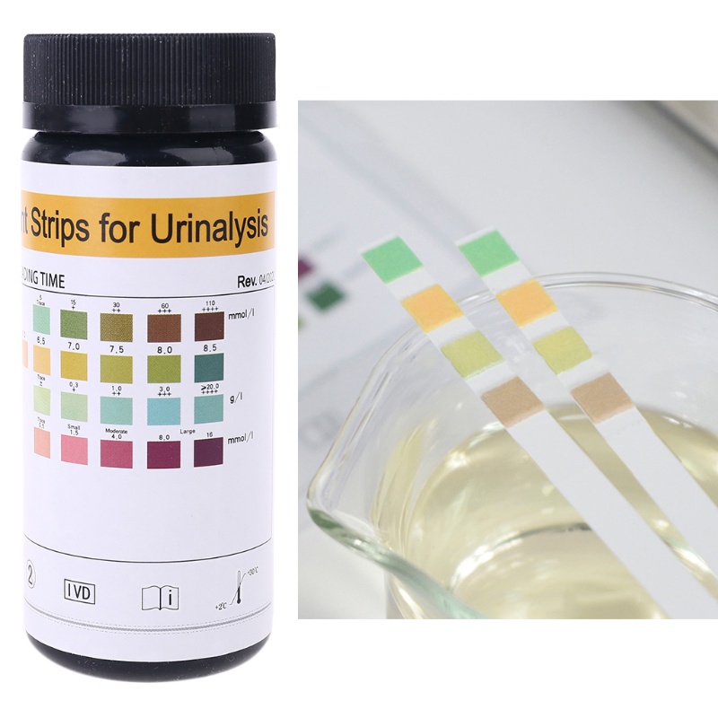 Bộ 100 Que Thử Nghiệm Nước Tiểu Cho Ketosis pH Protein Glucose
