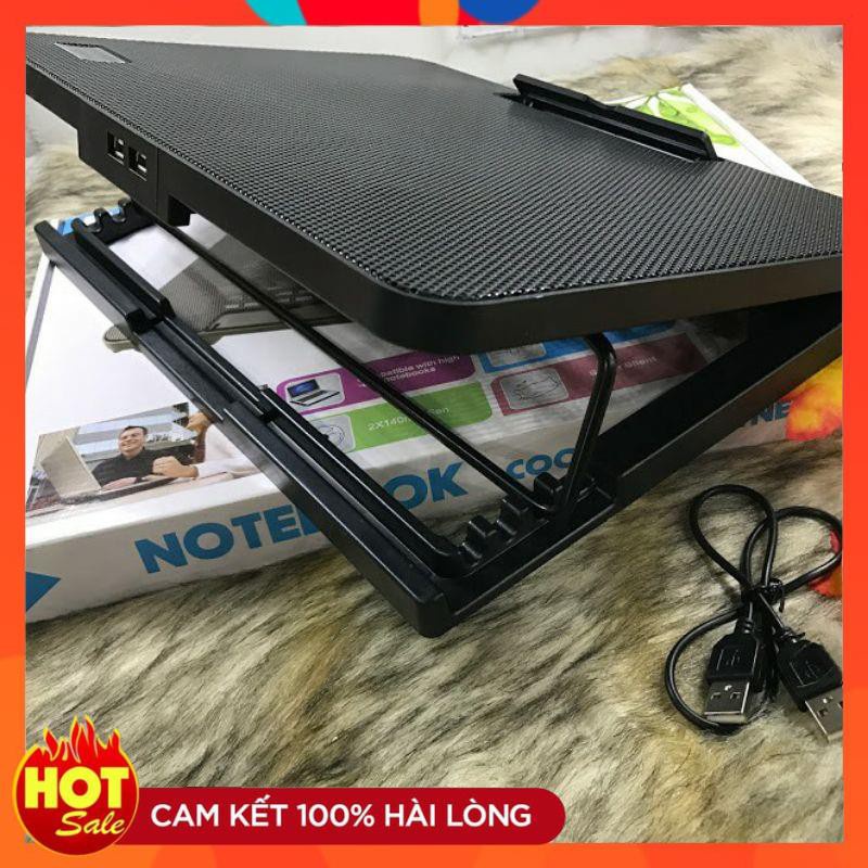 Đế giá đỡ quạt tản hút nhiệt N99 laptop máy tính bền tốt - quạt tản nhiệt to chạy êm làm mát cực nhanh