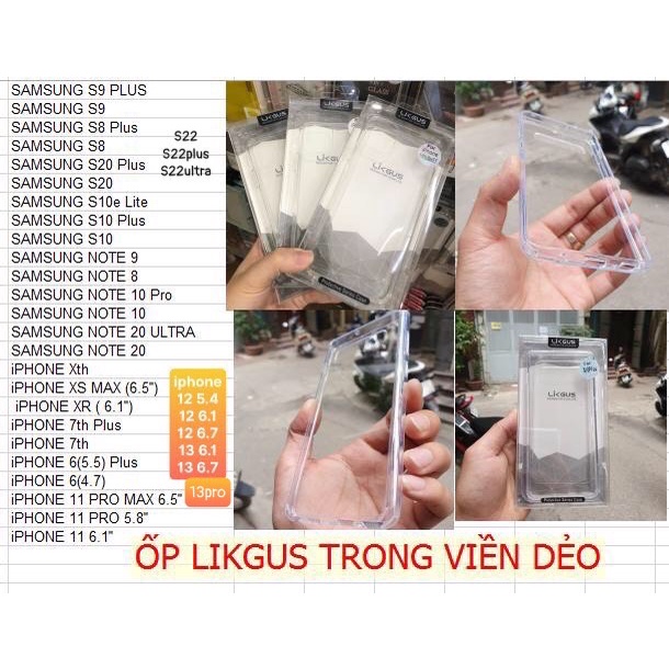 ỐP LƯNG kính LIKGUS,CHỐNG SỐC,TRONG SUỐT, LƯNG CHỐNG Ố IPHONE 6 6s 7 8 / plus / X XR XS / 11 12 13 / MINI / PRO / MA