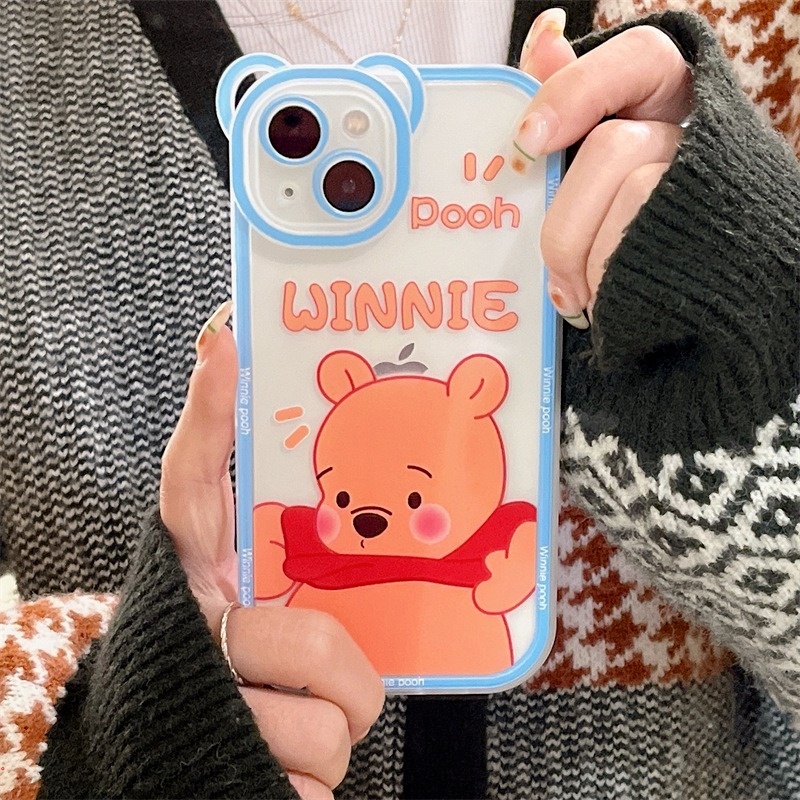 Ốp Điện Thoại TPU Dẻo Họa Tiết Hoạt Hình Winnie The Pooh Cho IPhone 11 12 Pro 13 Pro Max XS Max X XR 6 7 8 Plus