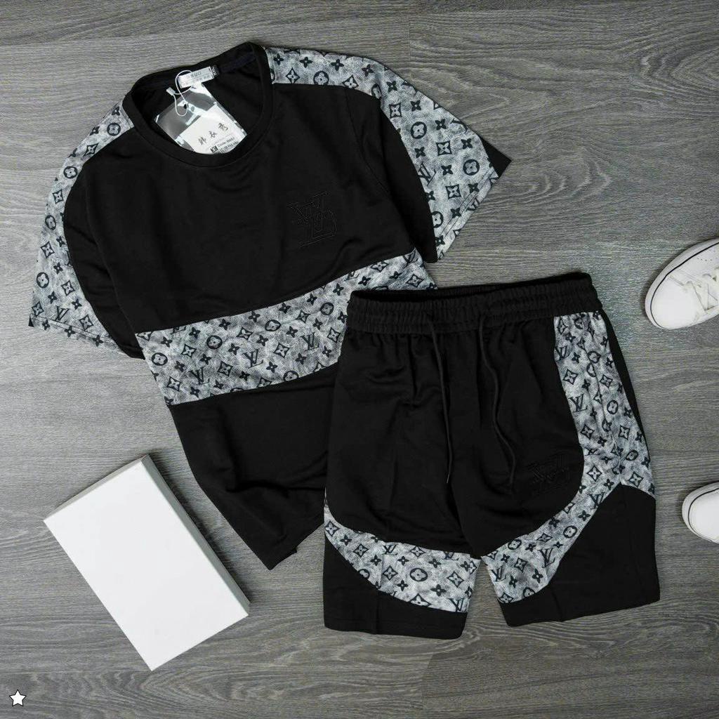 Đồ bộ thể thao nam MC bộ hè nam cộc tay chất thun co giãn 4c