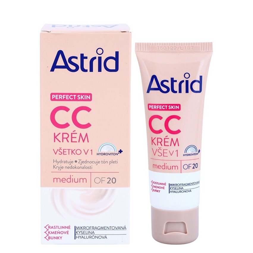 Kem nền che khuyết điểm nhập khẩu Astrid Perfect Skin CC cream 40ml