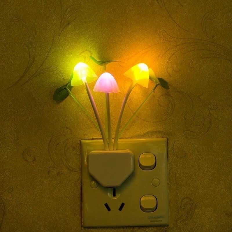 Đèn ngủ hình nấm cảm biến ánh sáng tự động