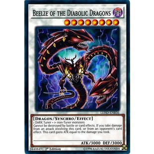 Thẻ bài Yugioh - TCG - UK - Beelze of the Diabolic Dragons / LEHD-ENB36'