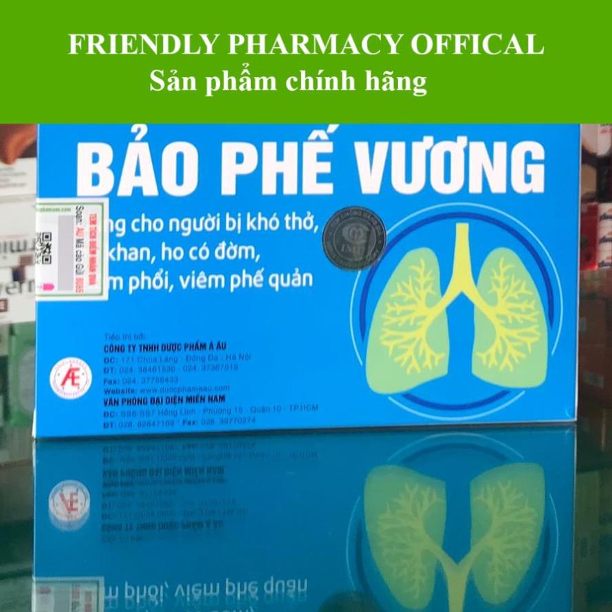 Bảo Phế Vương – Viên uống hỗ trợ giảm triệu chứng viêm phế quản (Hộp 20 viên)