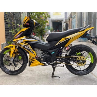 Tem rời Hayabusa Winner V1 vàng đen cực đỉnh - đổi màu và chất liệu tùy ý. Tem 3 lớp cao cấp bao bay màu