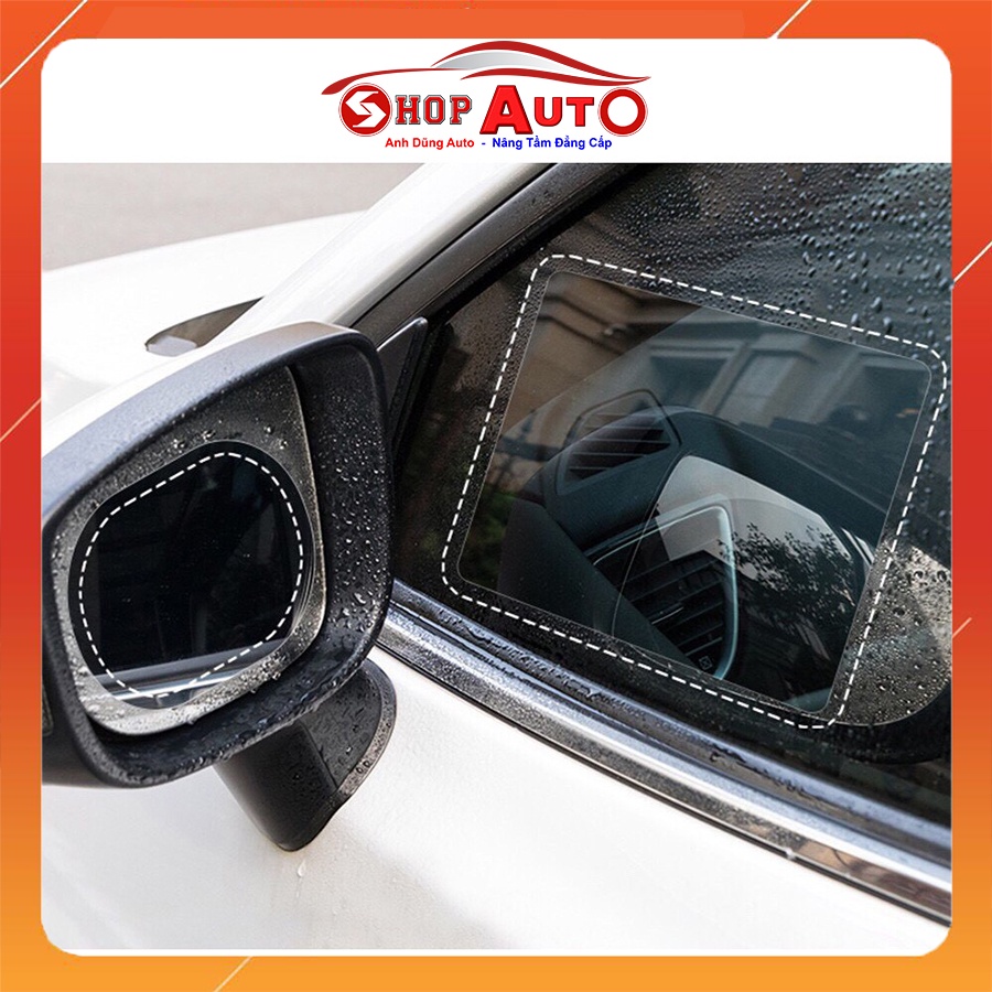 Miếng Dán Chống Nước - Miếng Dán Chống Nước Gương Ô Tô - Chống Bám Nước, Chống Lóa Gương Chiếu Hậu