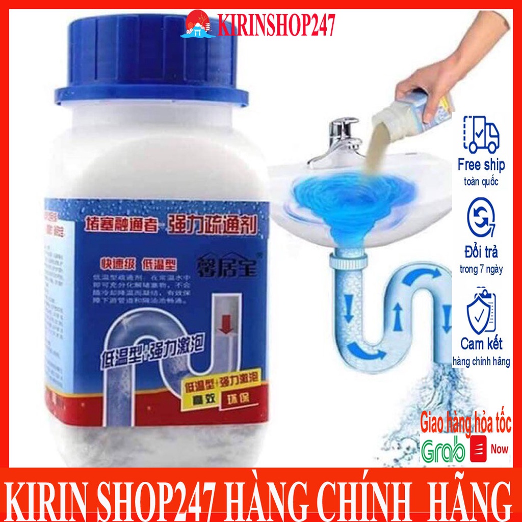 Bột Thông Tắc Đường Ống Bồn Cầu Cực Mạnh Loại Lớn 260gram