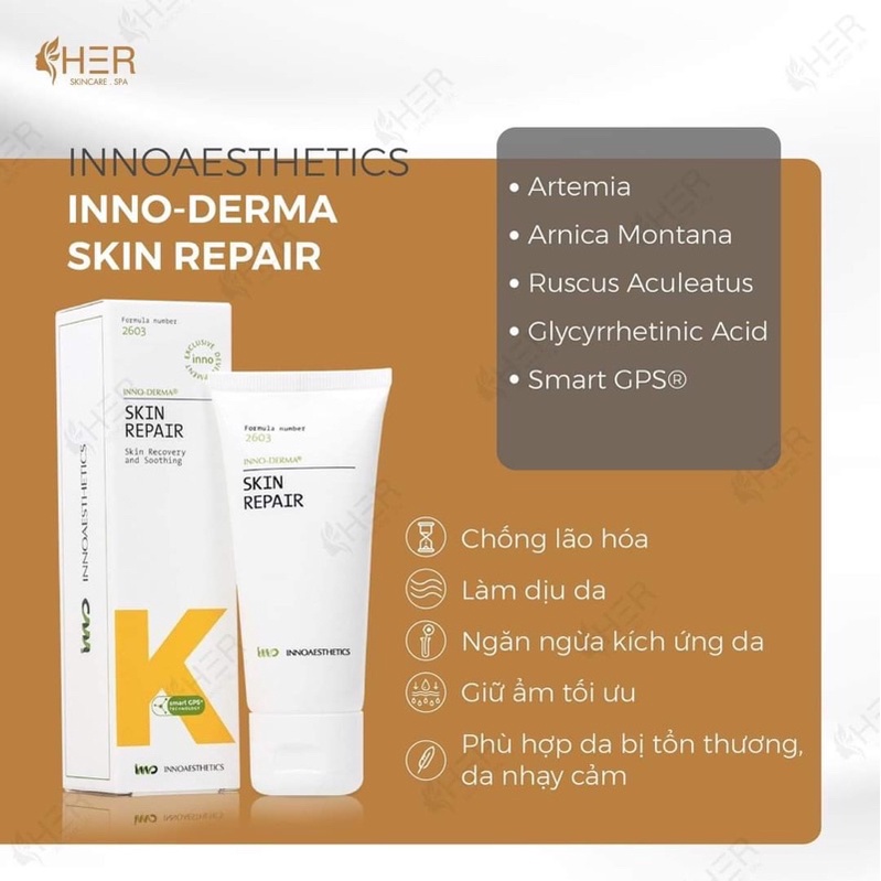 Kem Dưỡng Sửa Chữa Phục Hồi Da Khẩn Cấp Innoaesthetics Inno-Derma Skin Repair